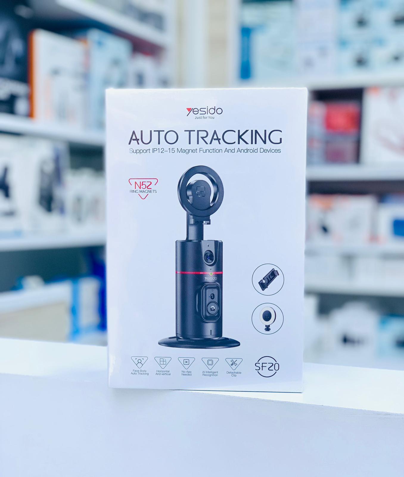 Yesido SF20 360 Auto Face Tracking Tipod Al Cloud Eye Three-axis Tracking N52 Magnetic Tracking PTZ Bracket