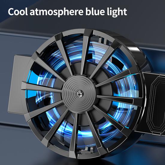 Efficient Heat Dissipation Cool Light Effect Useful Convenient Mini Mobile Phone Cooling Fan