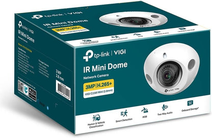 كاميرا شبكية TP-Link IR Mini Dome، 3 ميجا بكسل فائقة الدقة VIGI C230I