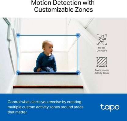 TP-Link Tapo Pan/Tilt AI Home Security Wi-Fi Camera identifies people TAPO C220