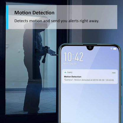 كاميرا مراقبة ذكية TP-Link Tapo Mini، مراقبة داخلية، تعمل مع Alexa وGoogle Home (Tapo C110)
