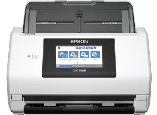 ماسح ضوئي لاسلكي بتقنية التغذية التلقائية للأوراق من EPSON WorkForce DS-790WN متصل بشبكة WiFi