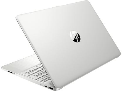 كمبيوتر محمول HP 15S-FQ0004NIA Intel Celeron-N4120 4GB RAM 256 SSD 15.6 بوصة بدون نافذة - فضي