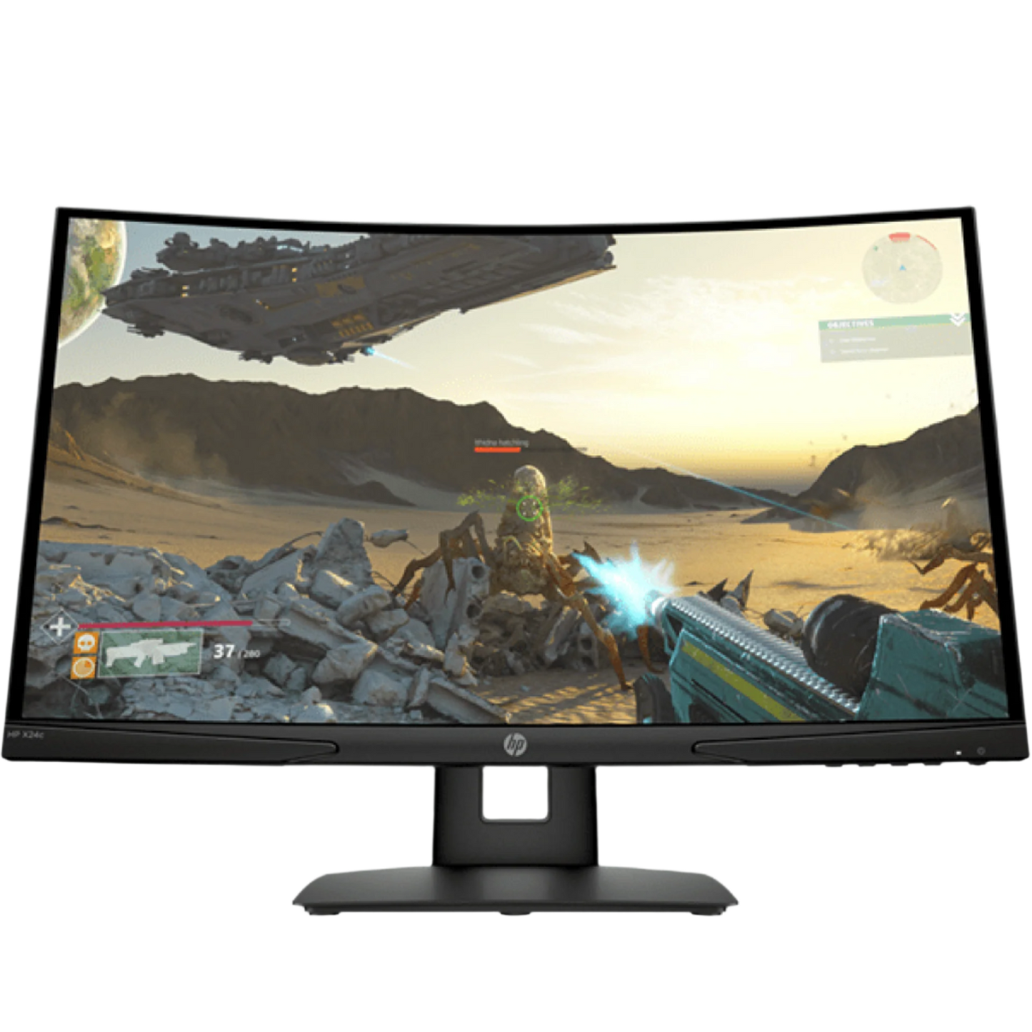 HP X24c Curved Gaming Monitor 9FM22AS 23.6 inch