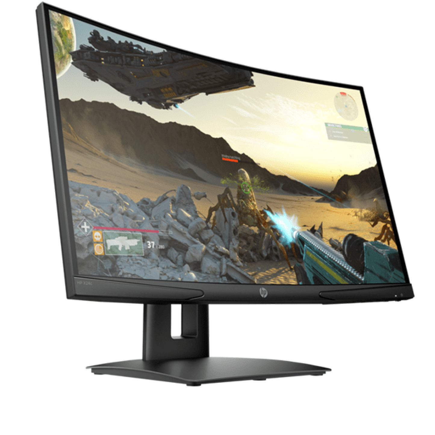 HP X24c Curved Gaming Monitor 9FM22AS 23.6 inch