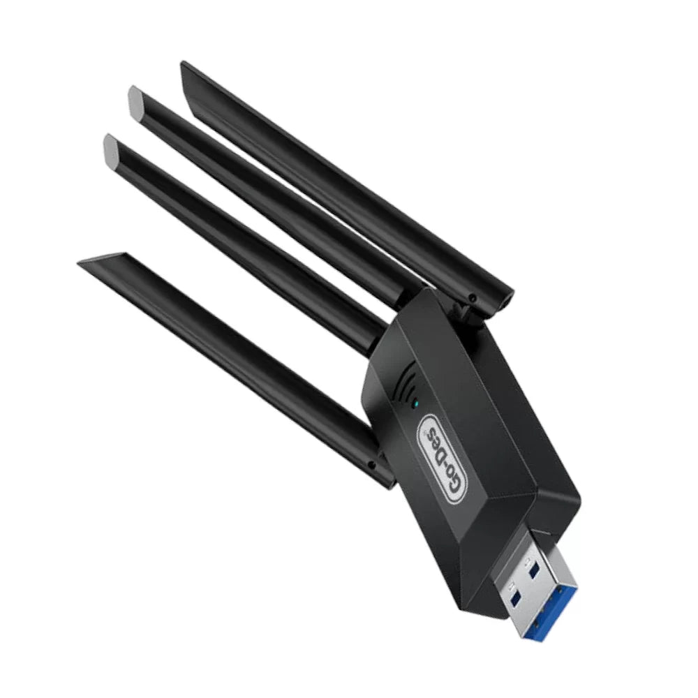 Go Des GD-BT318 Dual Band 1200m 300Mbps USB WiFi Adapter