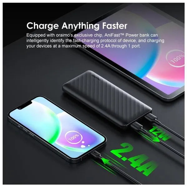 oraimo Toast 10 Flash 10000mAh 12W Power Bank OPB-P118D