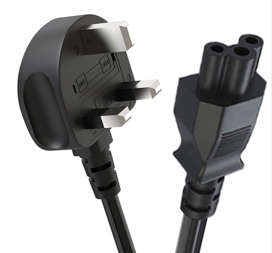 UK Computer Power Cord to C5, 2.5A, 250V 1.5M