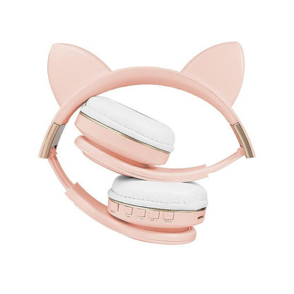 Wireless headphones with cat ears, bluetooth 5.0, Pink Gold, ATX-BBL3072