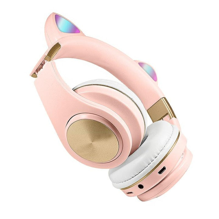 Wireless headphones with cat ears, bluetooth 5.0, Pink Gold, ATX-BBL3072