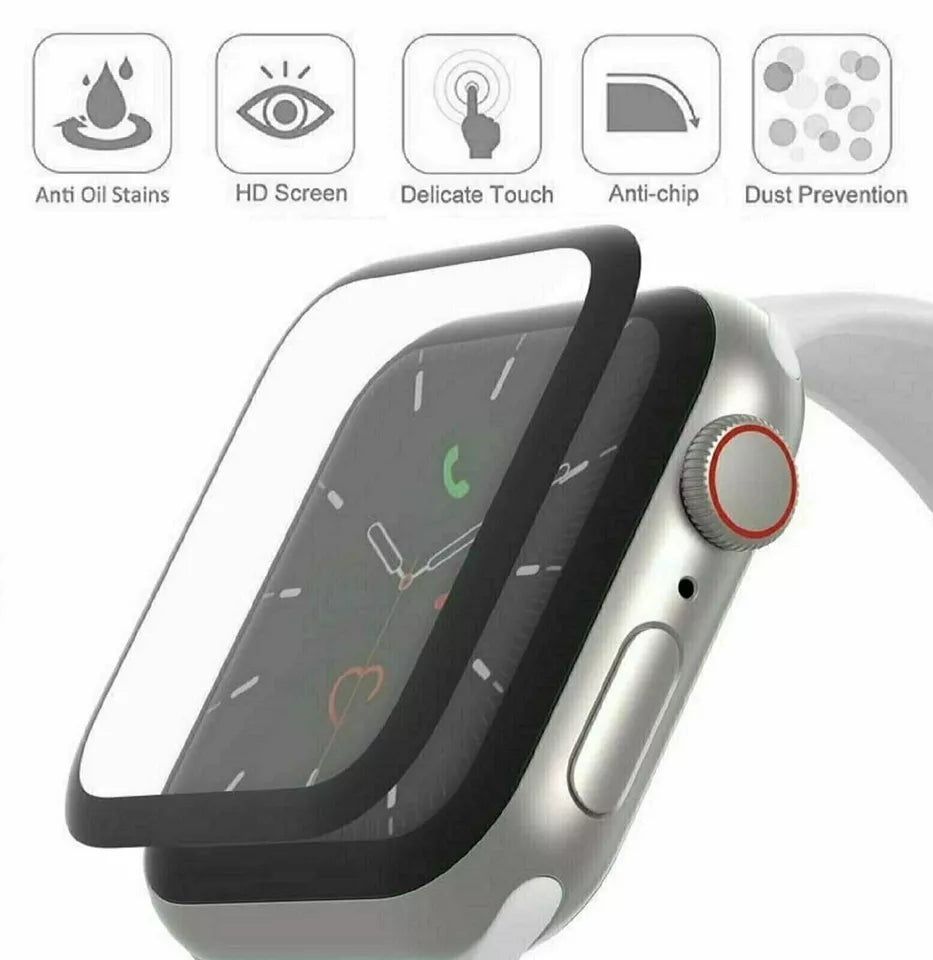 3D Coverage Screen Protector Cover for Apple Watch Series 3 4 5 6 7 8 SE iWatch